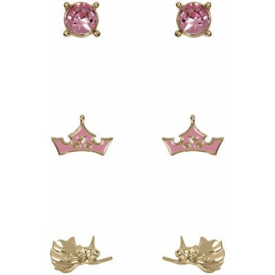 Törnrosa - Disney Örhängesset - Krone - för Dam - guldfärgad