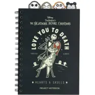 The Nightmare Before Christmas - Disney Anteckningsbok - Love You To Death - för None - svart