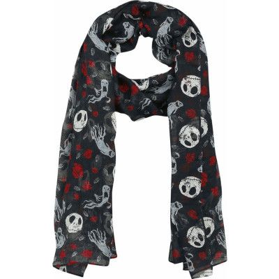 The Nightmare Before Christmas - Disney Bandana - Jack Skellington - Ghost & Roses - för  flerfärgad