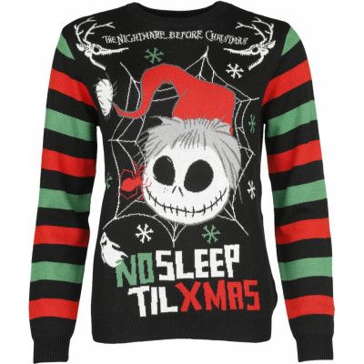 The Nightmare Before Christmas - Disney Christmas jumper - No Sleep Til XMas - M - för Dam - flerfärgad
