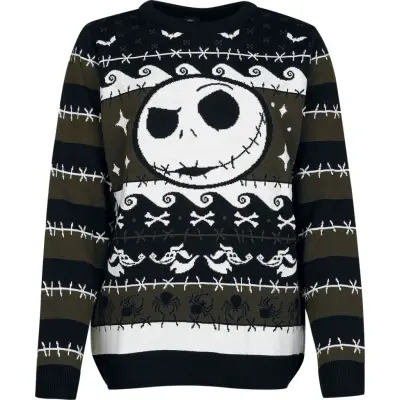 The Nightmare Before Christmas - Disney Christmas jumper - The Pumpkin King - S XXL - för Dam - flerfärgad