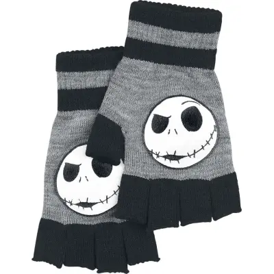 The Nightmare Before Christmas - Disney Fingervantar - Jack Face - för  gråmelerad/svart