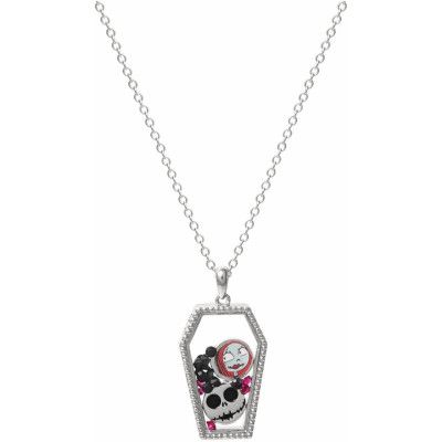 The Nightmare Before Christmas - Disney Halsband - Jack und Sally - Sarg - för Dam - silverfärgad