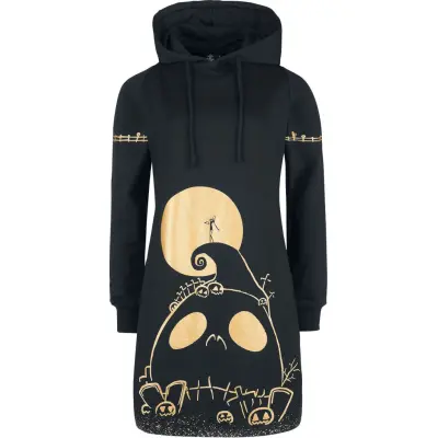 The Nightmare Before Christmas - Disney Halvlång klänning - Jack Skellington - Skull - S XXL - för Dam - svart