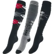 The Nightmare Before Christmas - Disney Knästrumpor - Jack Skellington - EU 35-38 EU 39-42 - för Dam - flerfärgad