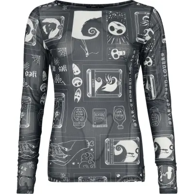 The Nightmare Before Christmas - Disney Långärmad tröja - Tarot - M XXL - för Dam - flerfärgad