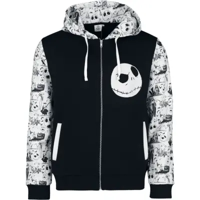 The Nightmare Before Christmas - Disney Luvjacka - Jack - S XXL - för Herr - svart/vit