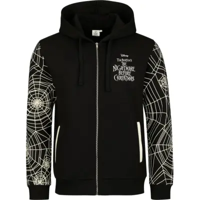 The Nightmare Before Christmas - Disney Luvjacka - Jack Skellingtion - Faces - S 3XL - för Herr - svart/vit