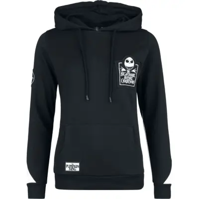 The Nightmare Before Christmas - Disney Luvtröja - Here Comes Jack - S XXL - för Dam - svart/vit