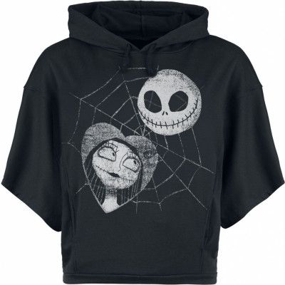 The Nightmare Before Christmas - Disney Luvtröja - Jack & Sally - S XL - för Dam - svart
