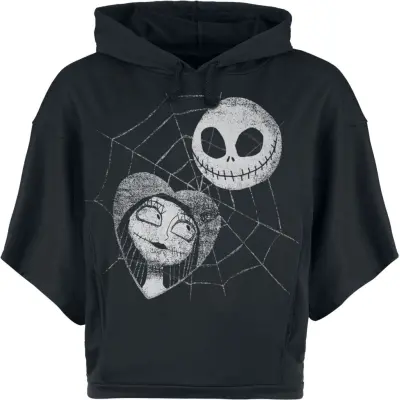 The Nightmare Before Christmas - Disney Luvtröja - Jack & Sally - S XL - för Dam - svart