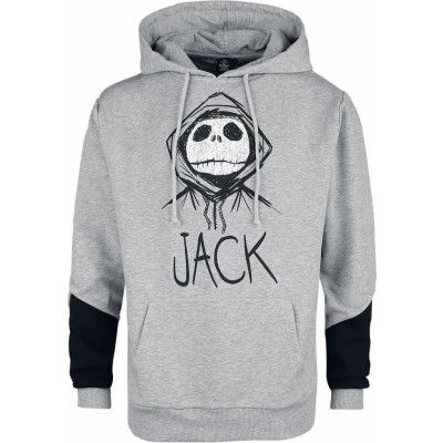 The Nightmare Before Christmas - Disney Luvtröja - Jack - S XXL - för Herr - gråmelerad