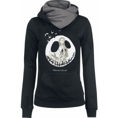 The Nightmare Before Christmas - Disney Luvtröja - Jack Skellington & Sally - Seriously Spooky - XS 5XL - för Dam - svart/grå