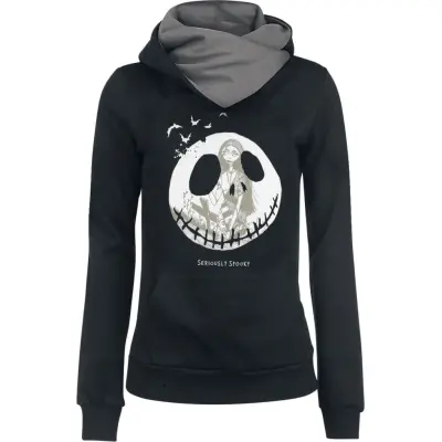 The Nightmare Before Christmas - Disney Luvtröja - Jack Skellington & Sally - Seriously Spooky - XS 5XL - för Dam - svart/grå