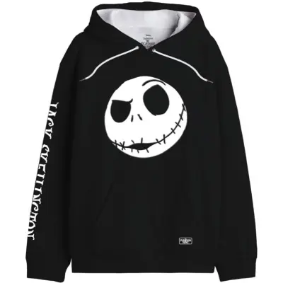 The Nightmare Before Christmas - Disney Luvtröja - Jack Skellington - S XXL - för Herr - svart/vit