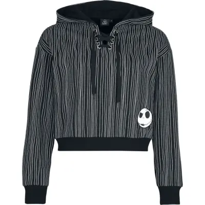 The Nightmare Before Christmas - Disney Luvtröja - Pinstripe Jack - S XXL - för Dam - svart
