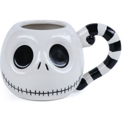The Nightmare Before Christmas - Disney Mugg - Jack Head - för None - vit/svart