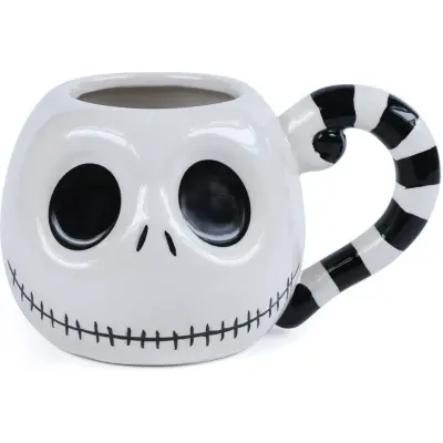 The Nightmare Before Christmas - Disney Mugg - Jack Head - för None - vit/svart