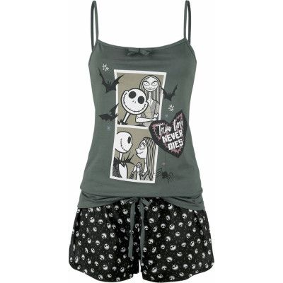 The Nightmare Before Christmas - Disney Pyjamas - Comic - S 3XL - för Dam - svart/grå