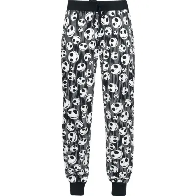 The Nightmare Before Christmas - Disney Pyjamasbyxor - Jack Skellington - Skulls - S 5XL - för Dam - svart
