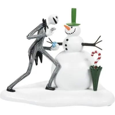 The Nightmare Before Christmas - Disney Samlingsfigurer - Jack Sees His First Snowman - för None - flerfärgad