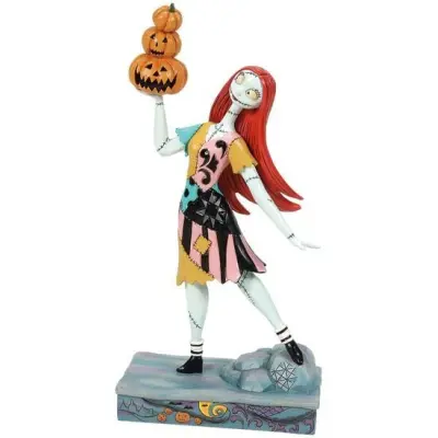 The Nightmare Before Christmas - Disney Samlingsfigurer - Sally mit Kürbissen - för None - flerfärgad