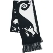 The Nightmare Before Christmas - Disney Scarf - King Jack - för Herr - svart/vit