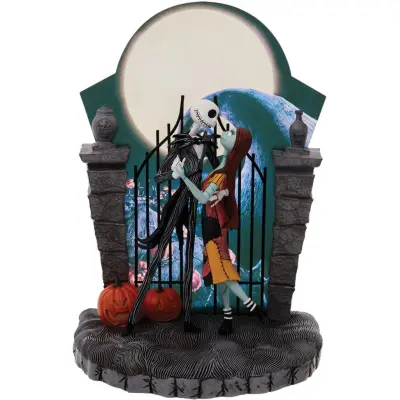 The Nightmare Before Christmas - Disney Staty - Jack & Sally beleuchtete Figur - för