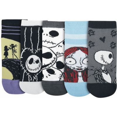 The Nightmare Before Christmas - Disney Strumpor - Jack & Sally - EU 35-38 EU 39-42 - för Dam - flerfärgad