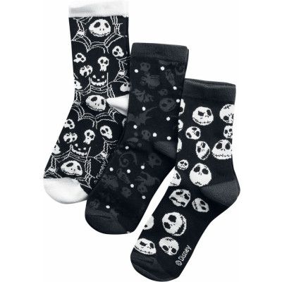 The Nightmare Before Christmas - Disney Strumpor - Skulls And Cobwebs - EU 35-38 EU 39-42 - för Dam - flerfärgad