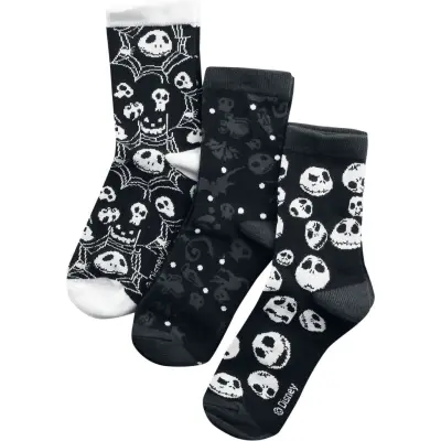 The Nightmare Before Christmas - Disney Strumpor - Skulls And Cobwebs - EU 35-38 EU 39-42 - för Dam - flerfärgad