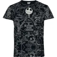 The Nightmare Before Christmas - Disney T-shirt - Characters - S 3XL - för Herr - svart