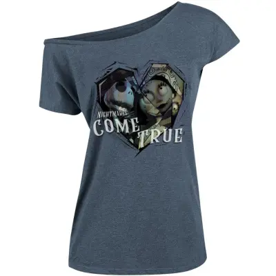The Nightmare Before Christmas - Disney T-shirt - Come True - S XL - för Dam - blå