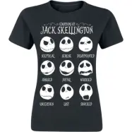 The Nightmare Before Christmas - Disney T-shirt - Disney - Jack Skellington - S XXL - för Dam - svart