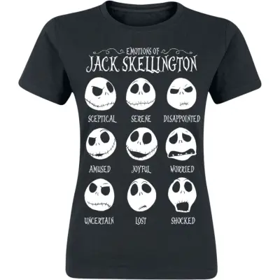 The Nightmare Before Christmas - Disney T-shirt - Disney - Jack Skellington - M XXL - för Dam - svart