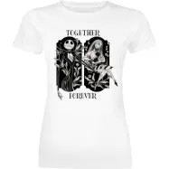 The Nightmare Before Christmas - Disney T-shirt - Disney - Together Forever - S XXL - för Dam - vit