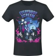 The Nightmare Before Christmas - Disney T-shirt - Everybody Scream - S XXL - för Herr - svart