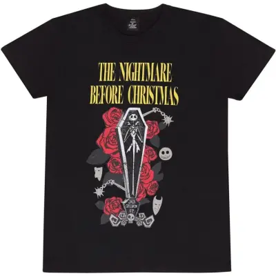 The Nightmare Before Christmas - Disney T-shirt - Jack Coffin - S L - för Herr - svart