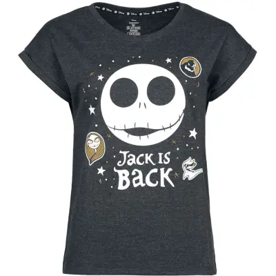 The Nightmare Before Christmas - Disney T-shirt - Jack Is Back - S XXL - för Dam - svart