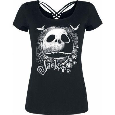 The Nightmare Before Christmas - Disney T-shirt - Jack Moon Face - S M - för Dam - svart