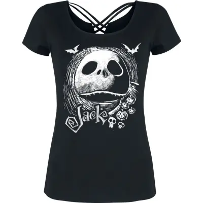The Nightmare Before Christmas - Disney T-shirt - Jack Moon Face - S M - för Dam - svart