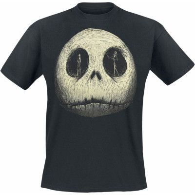 The Nightmare Before Christmas - Disney T-shirt - Jack - Sally - Skull - S 3XL - för Herr - svart