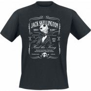 The Nightmare Before Christmas - Disney T-shirt - Jack Skellington Label - S 3XL - för Herr - svart