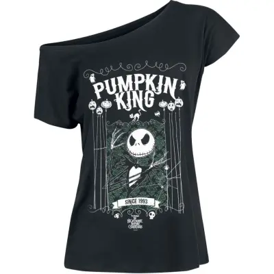The Nightmare Before Christmas - Disney T-shirt - Jack Skellington - Pumpkin King - S XL - för Dam - svart