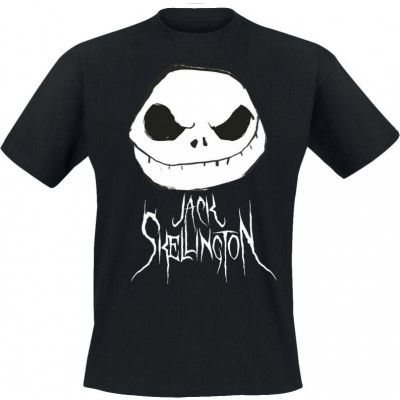 The Nightmare Before Christmas - Disney T-shirt - Jack Skellington - S 3XL - för Herr - svart