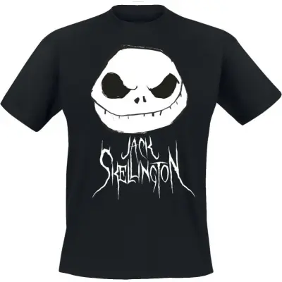The Nightmare Before Christmas - Disney T-shirt - Jack Skellington - S 3XL - för Herr - svart