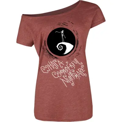 The Nightmare Before Christmas - Disney T-shirt - Loose - M L - för Dam - röd