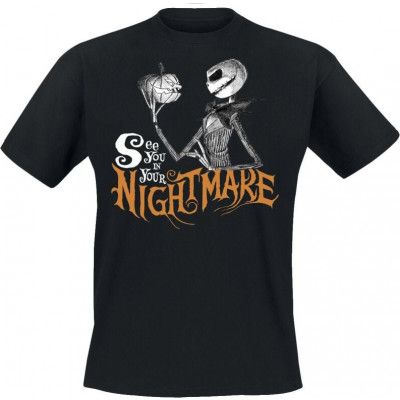 The Nightmare Before Christmas - Disney T-shirt - See You In Your Nightmare - S 3XL - för Herr - svart