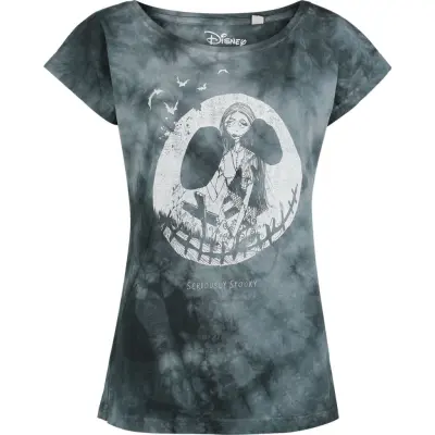 The Nightmare Before Christmas - Disney T-shirt - Seriously Spooky Girl- Shirt - S 4XL - för Dam - grå