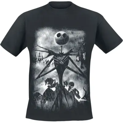 The Nightmare Before Christmas - Disney T-shirt - Stormy Skies - S XXL - för Herr - svart